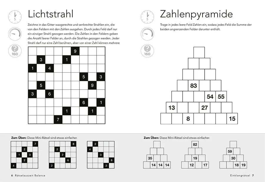 Detailansicht: RätselAuszeit – Balance. Über 300 Rätsel für mentalen Ausgleich, Gelassenheit und Harmonie (Taschenbuch)