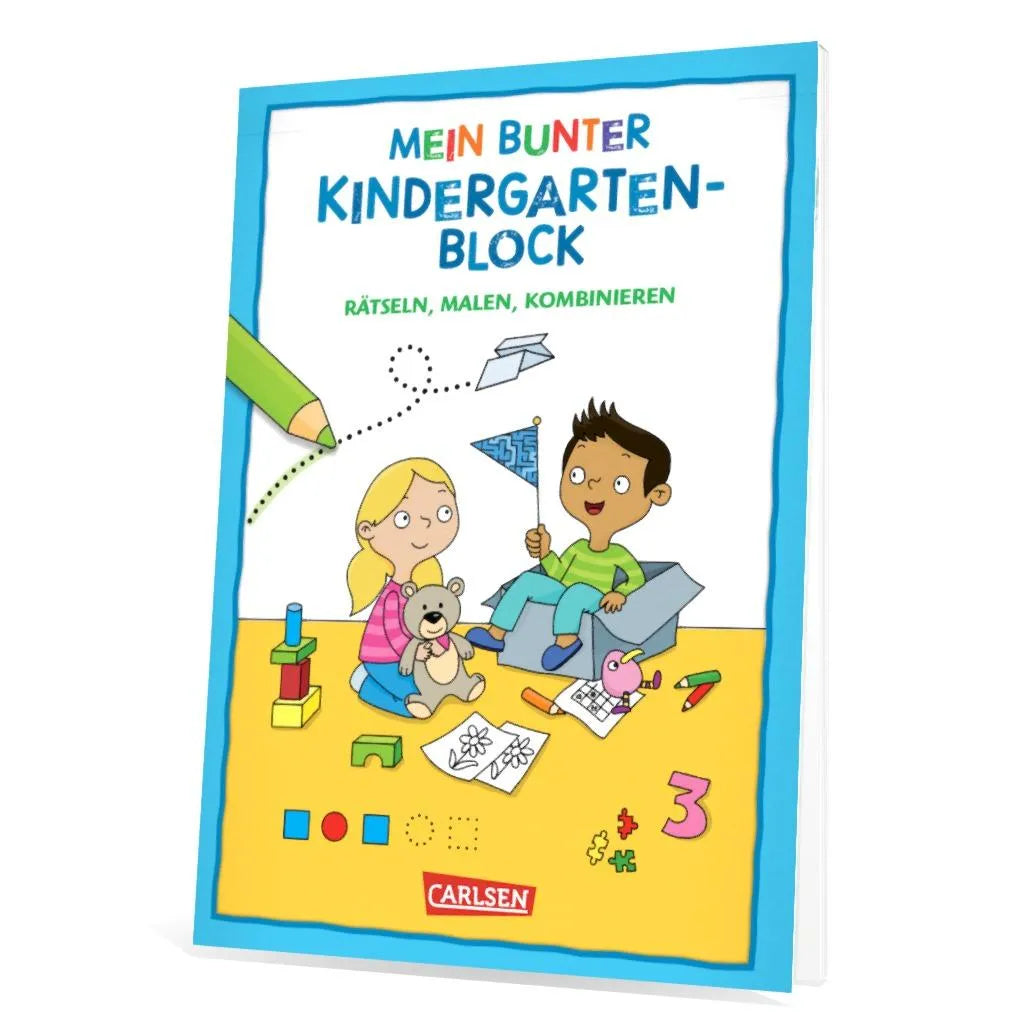 Hanna Sörensen - Rätseln für Kita-Kinder: Mein bunter Kindergarten-Block: Rätseln, malen, kombinieren