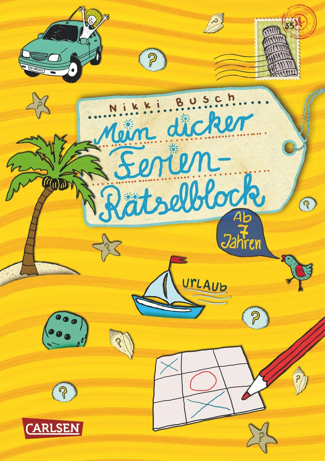 Buchcover von 'Rätselspaß Grundschule: Mein dicker Ferien Rätselblock' - Taschenbuch von Nikki Busch