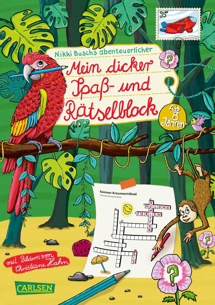 Buchcover von 'Rätselspaß Grundschule: Mein dicker Spaß- und Rätselblock' - Taschenbuch von Nikki Busch