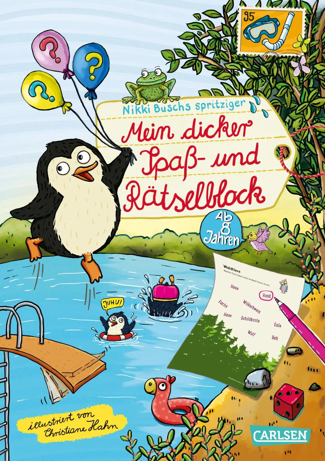 Cover: Rätselspaß Grundschule: Mein dicker Spaß- und Rätselblock (Taschenbuch) von Nikki Busch