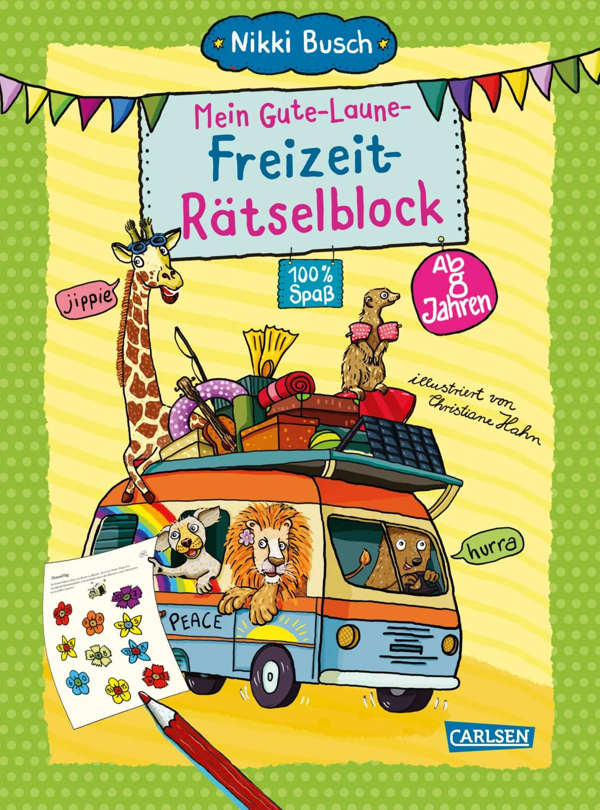 Buchcover von 'Rätselspaß Grundschule: Mein Gute-Laune-Freizeit-Rätselblock' - Taschenbuch von Nikki Busch