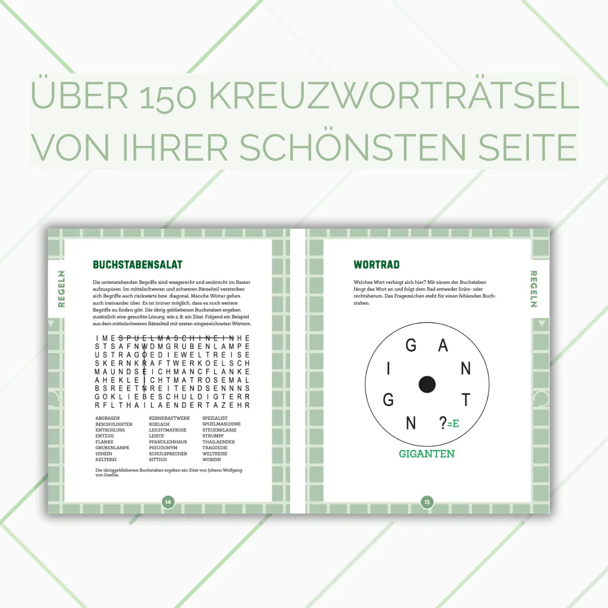 Detailansicht: Rätselwelten – Kreuzworträtsel Vielfalt 4 | Der Rätselklassiker in vielen wunderschönen Formen: klassische Kreuzworträtsel, Worträtsel und mehr (Taschenbuch)