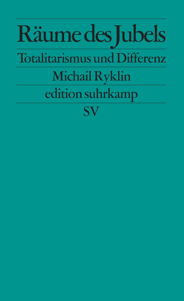 Buchcover von 'Räume des Jubels' - Taschenbuch von Michail Ryklin