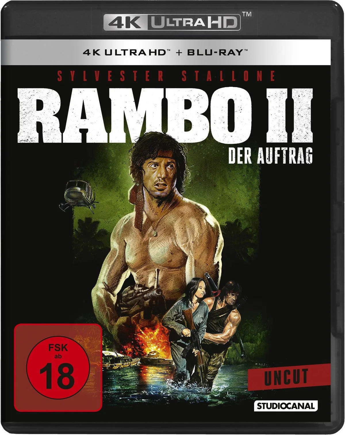 Rambo 2 - Der Auftrag - Uncut  (+ BR) - Blu-ray 4K Ultra HD