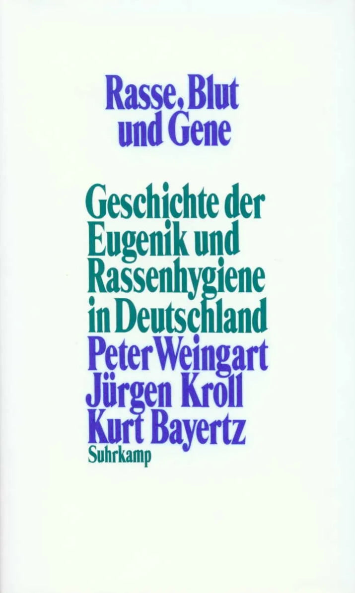 Buchcover von 'Rasse, Blut und Gene' - Gebundene Ausgabe von Peter Weingart