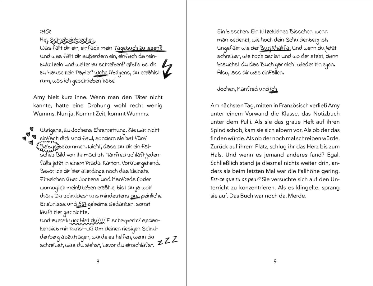Detailansicht: Raus aus meinem Tagebuch (Hardcover)