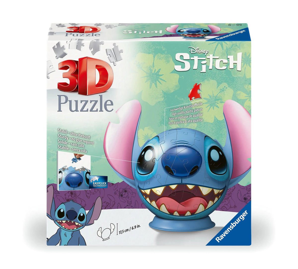 3D-Puzzle: 3D Charakter Puzzle-Ball Disney Stitch