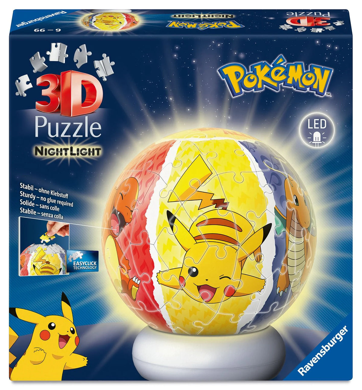 3D-Puzzle: 3D Puzzle-Ball Nachtlicht Pokémon