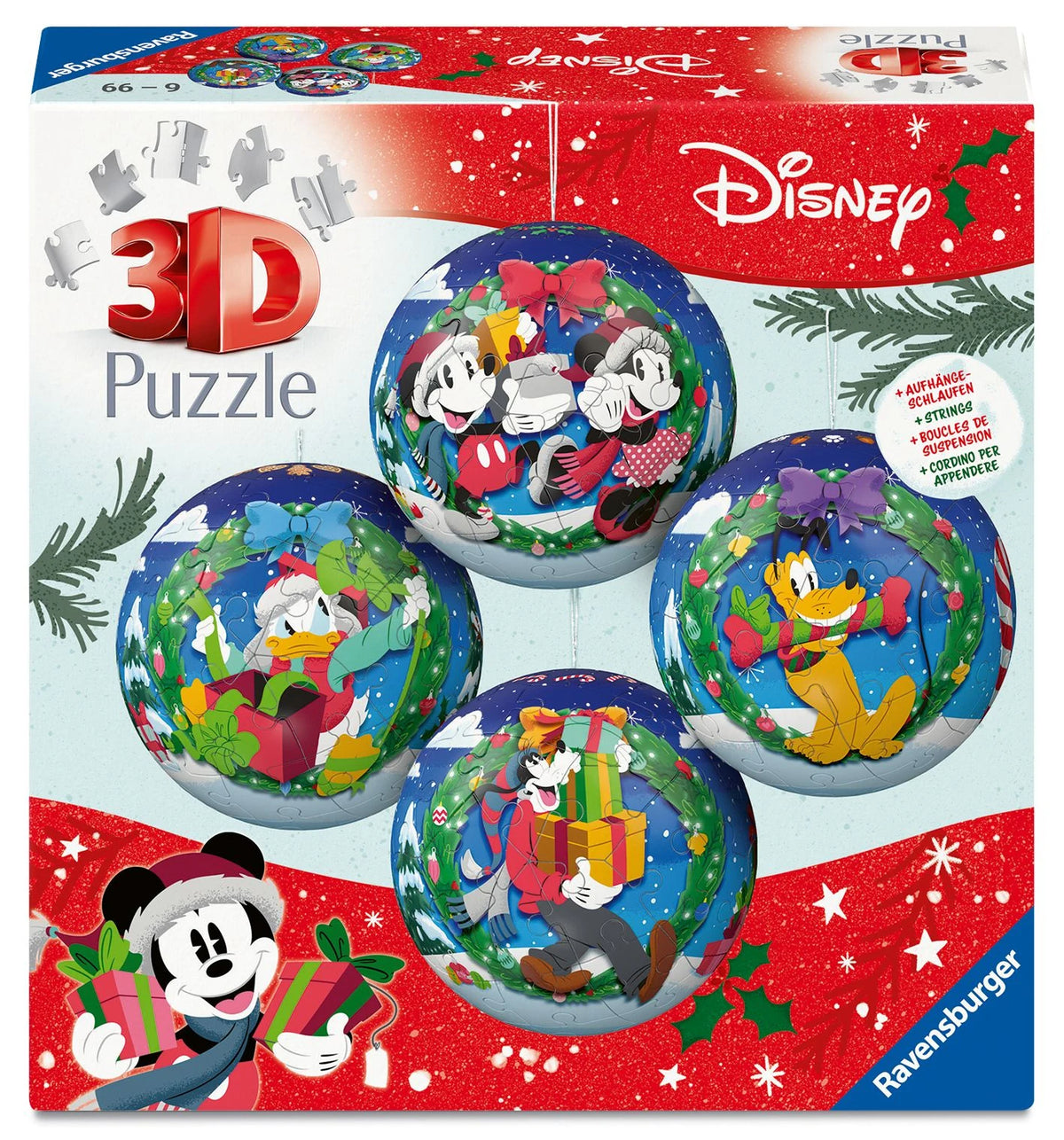 3D-Puzzle: 3D Puzzle-Ball-Set Holiday Baubles Disney