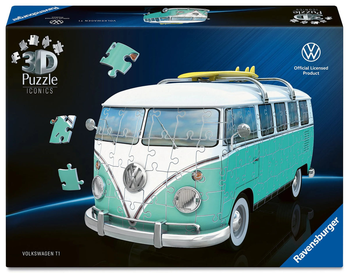 3D-Puzzle: 3D Puzzle Iconics: Volkswagen T1 Chrom Edition