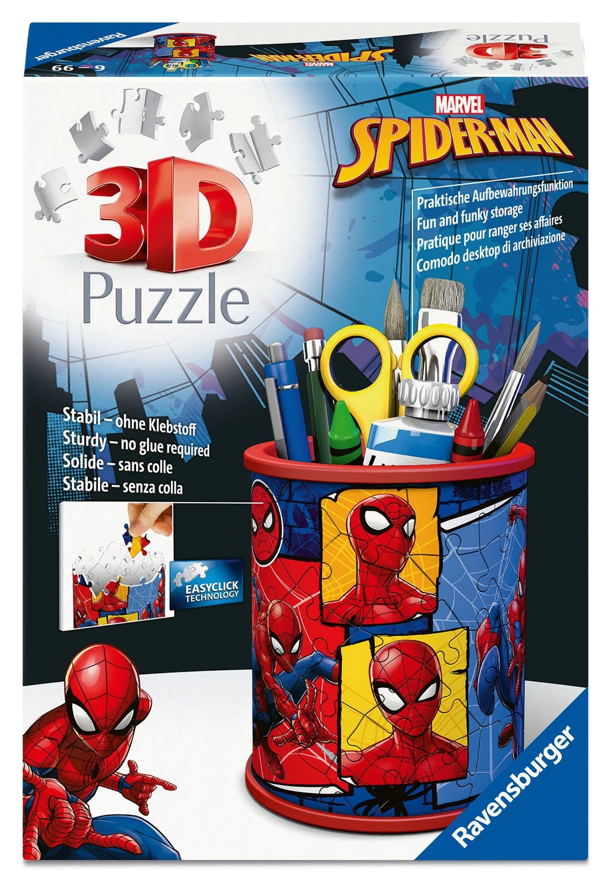 3D-Puzzle: 3D Puzzle Stiftehalter Spider-Man