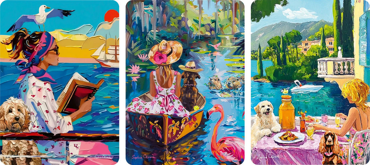 Puzzle: Minipuzzle-Trio 100 Teile - Mit Hund auf Reisen