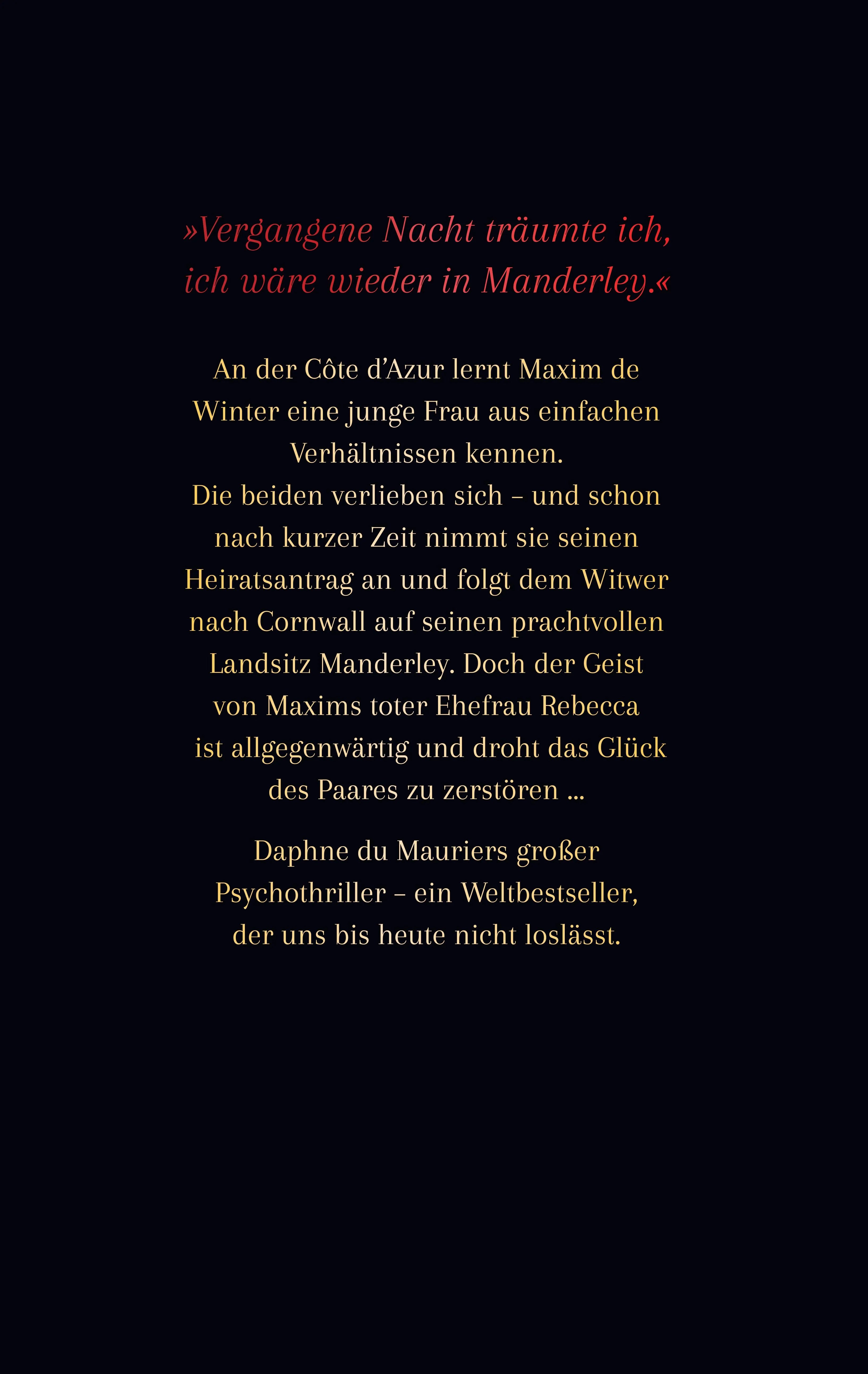 Rückseite: Rebecca (Hardcover)