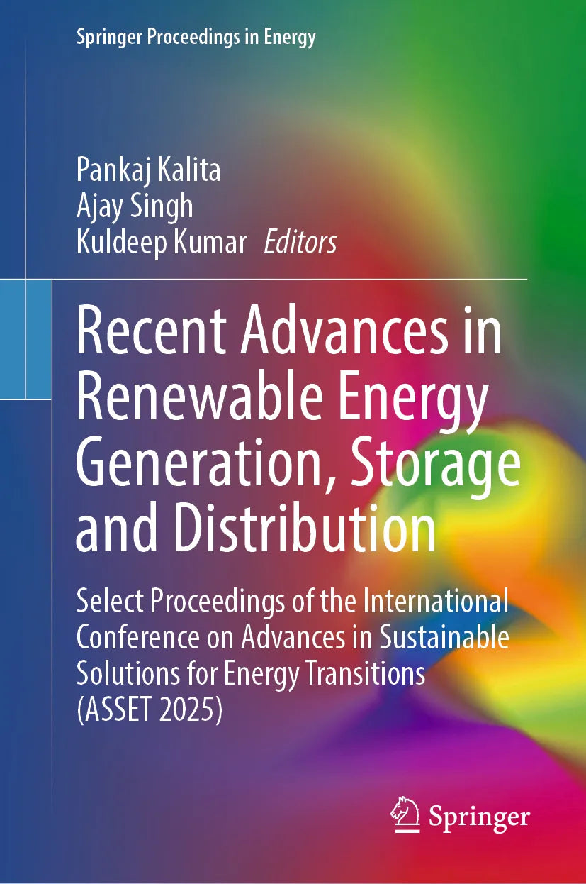 Cover: Recent Advances in Renewable Energy Generation, Storage and Distribution (E-Book)