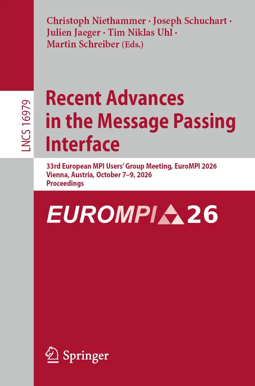 Cover: Recent Advances in the Message Passing Interface (E-Book) von Christoph Niethammer