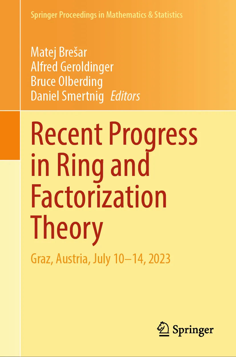 Cover: Recent Progress in Ring and Factorization Theory (E-Book)