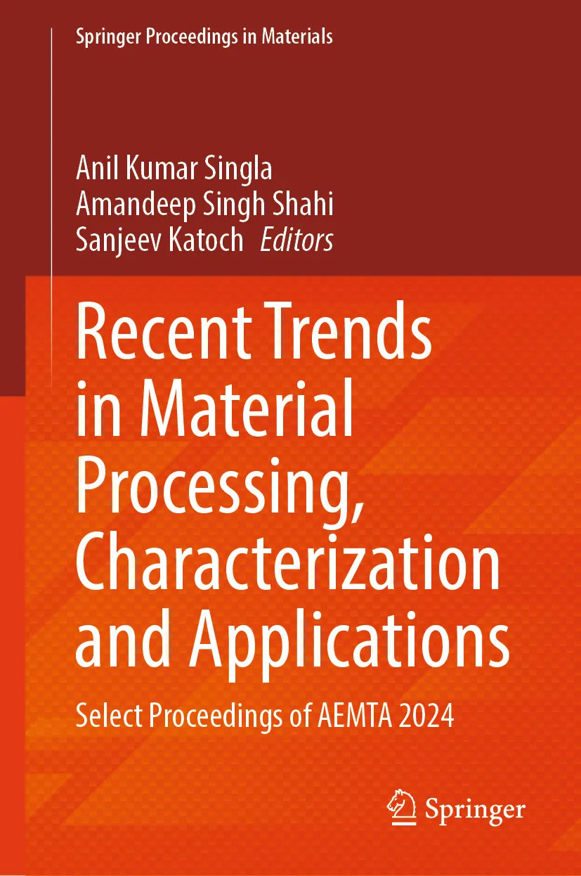 Cover: Recent Trends in Material Processing, Characterization and Applications (E-Book)