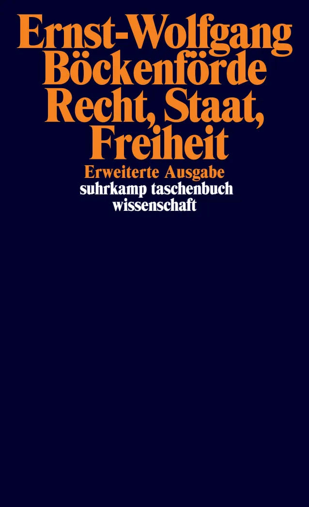 Buchcover von 'Recht, Staat, Freiheit' - Taschenbuch von Ernst-Wolfgang Böckenförde
