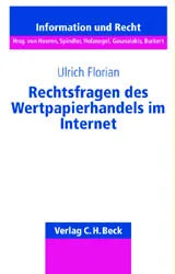 Buchcover von 'Rechtsfragen des Wertpapierhandels im Internet' - Taschenbuch von Ulrich Florian