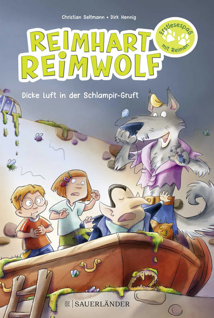 Buchcover von 'Reimhart Reimwolf – Dicke Luft in der Schlampir-Gruft' - Gebundene Ausgabe von Christian Seltmann