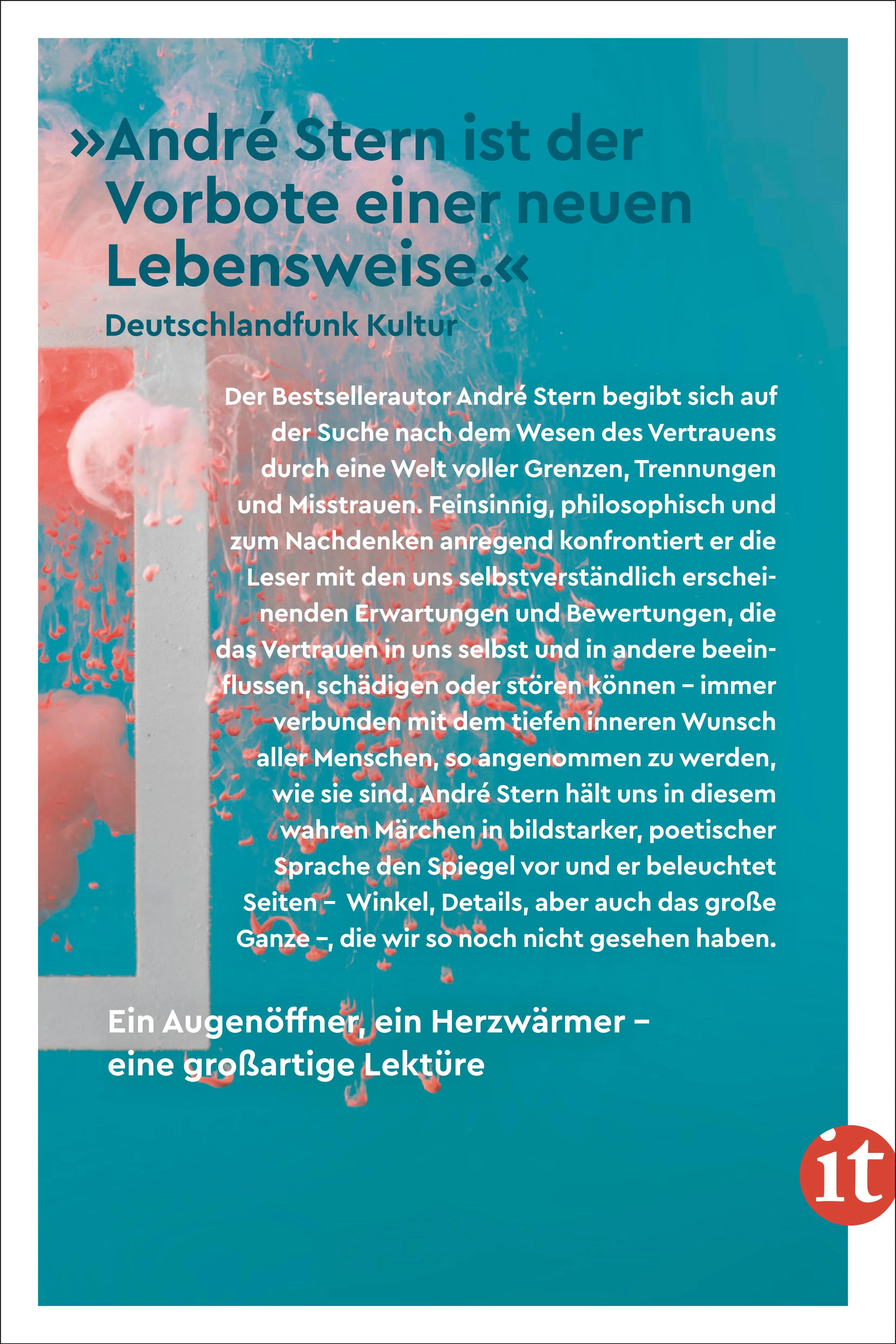 Buchrückseite von 'Reise in das unbekannte Land des Vertrauens' mit Klappentext - Taschenbuch