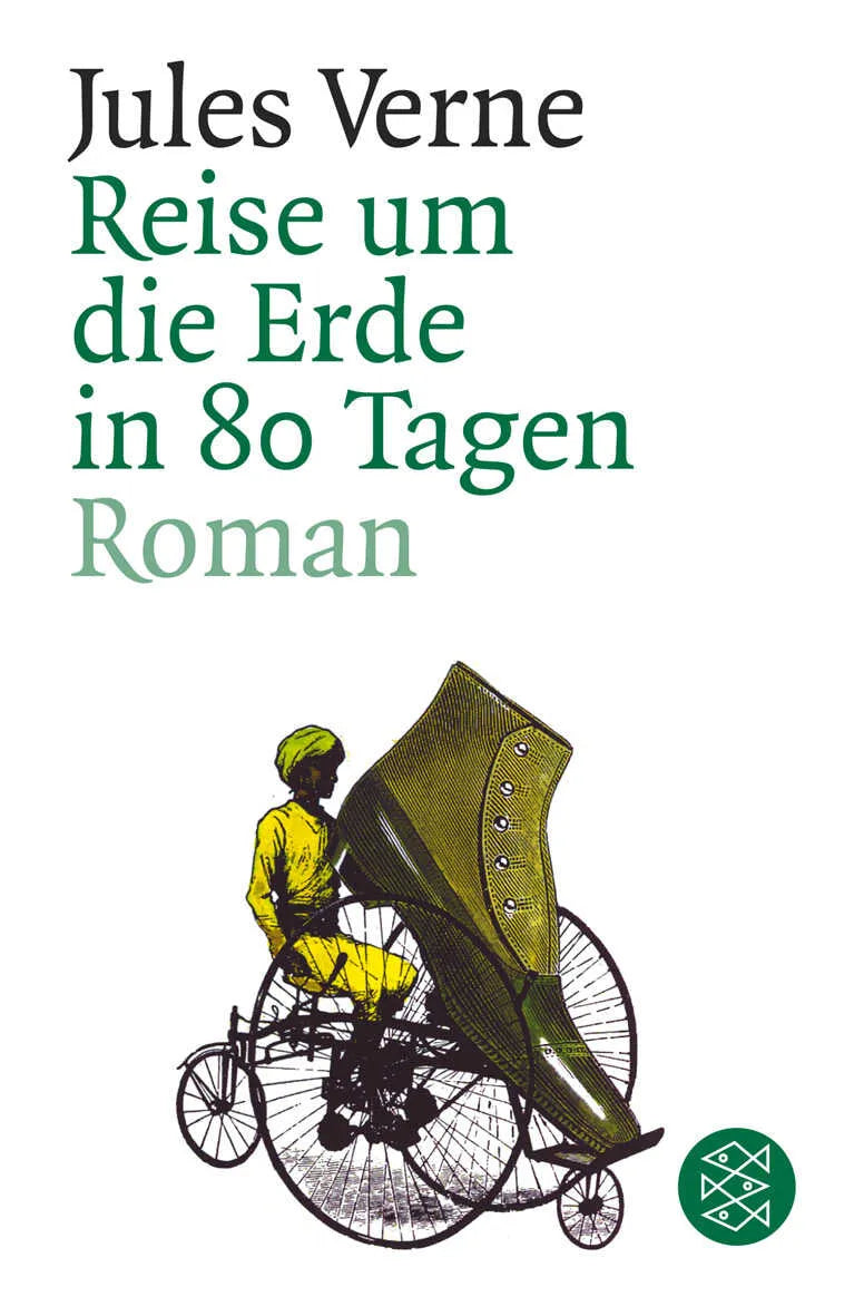 Buchcover von 'Reise um die Erde in achtzig Tagen' - Taschenbuch von Jules Verne