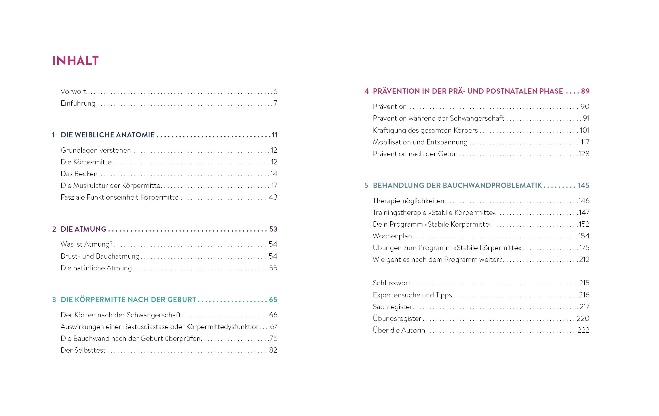 Innenansicht von 'Rektusdiastase vorbeugen und behandeln' - Taschenbuch