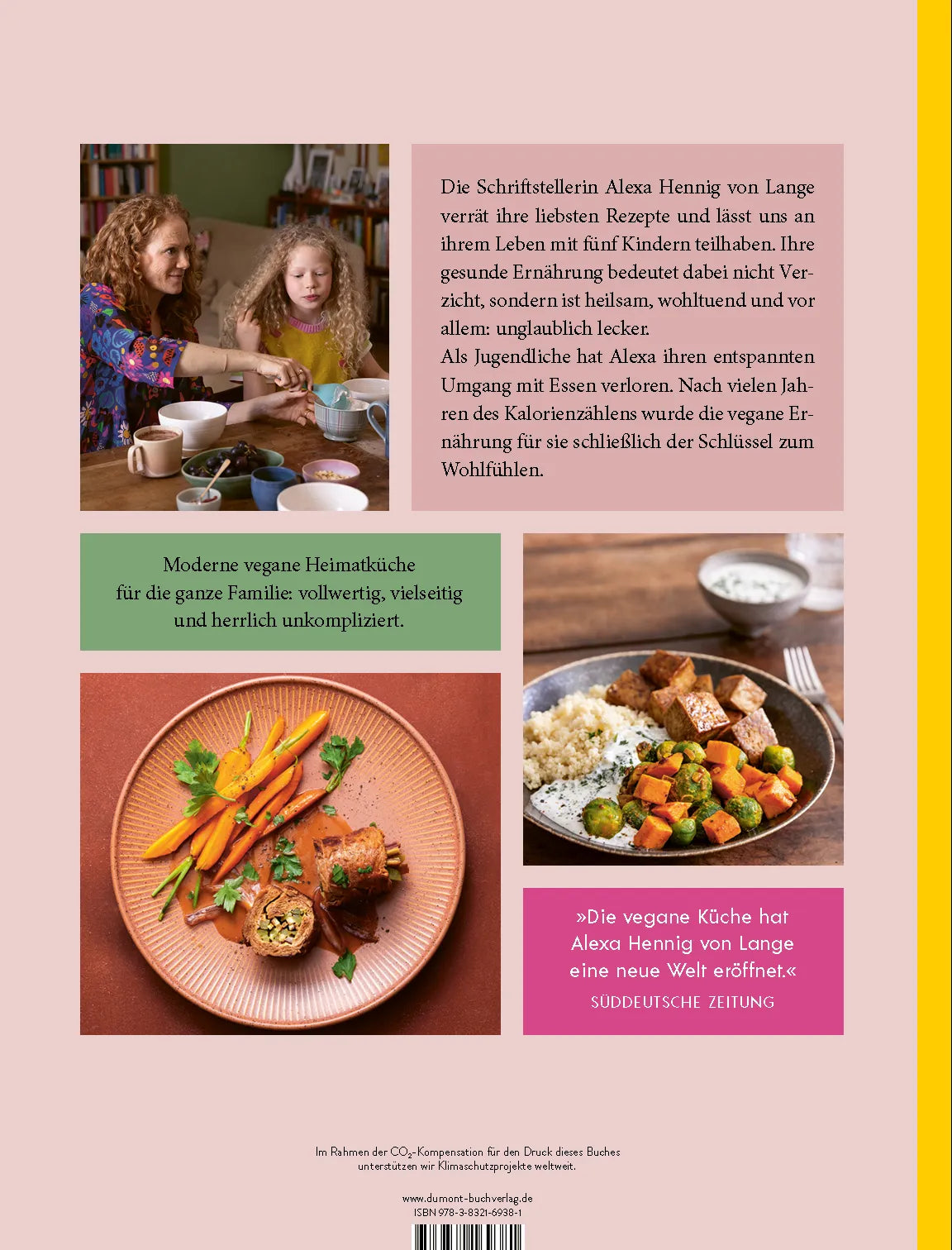 BuchrÃ¼ckseite von 'Relaxt vegan' mit Klappentext - Gebundene Ausgabe