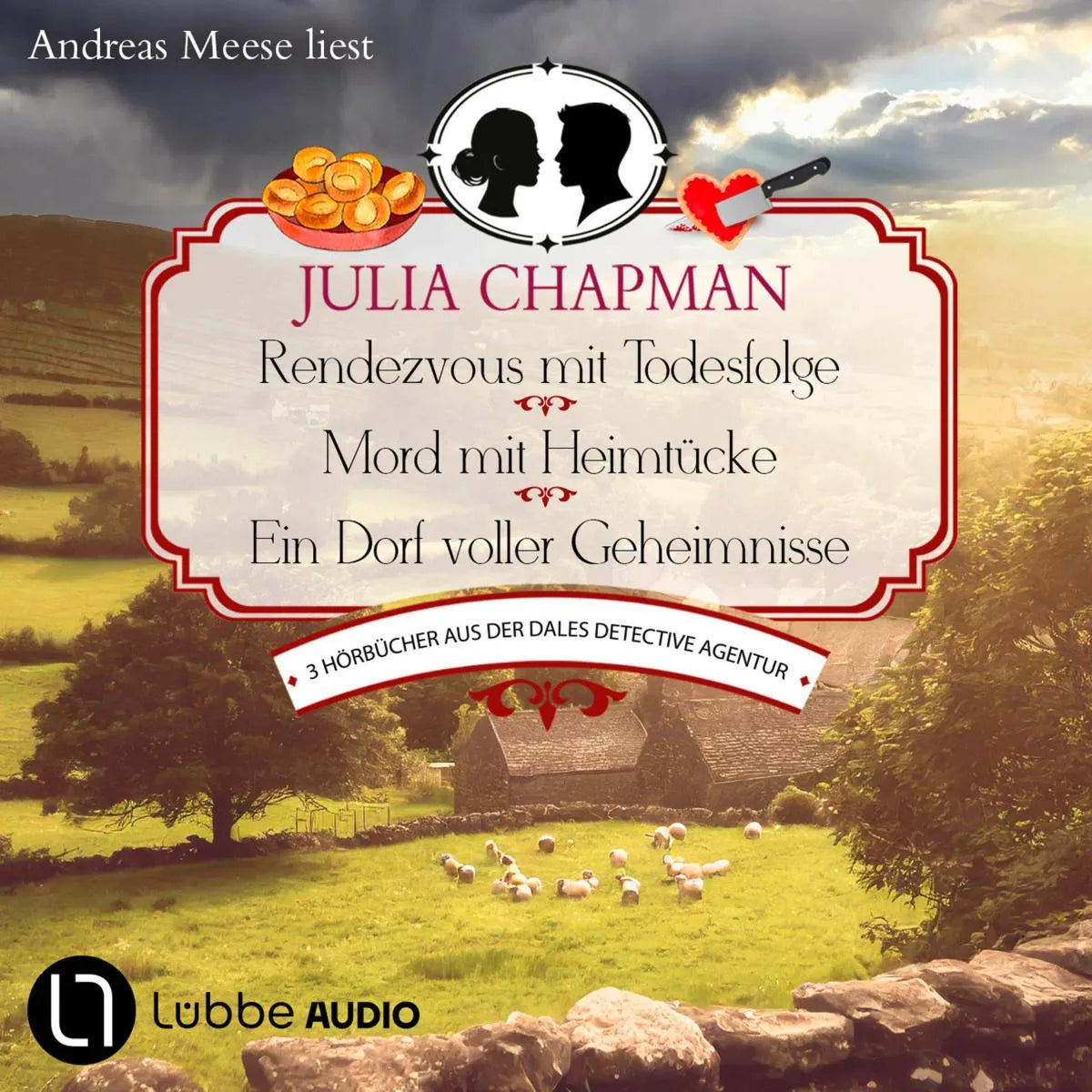 Cover: Rendezvous mit Todesfolge/Mord mit Heimtücke/Ein Dorf voller Geheimnisse (Hörbuch Download) von Julia Chapman
