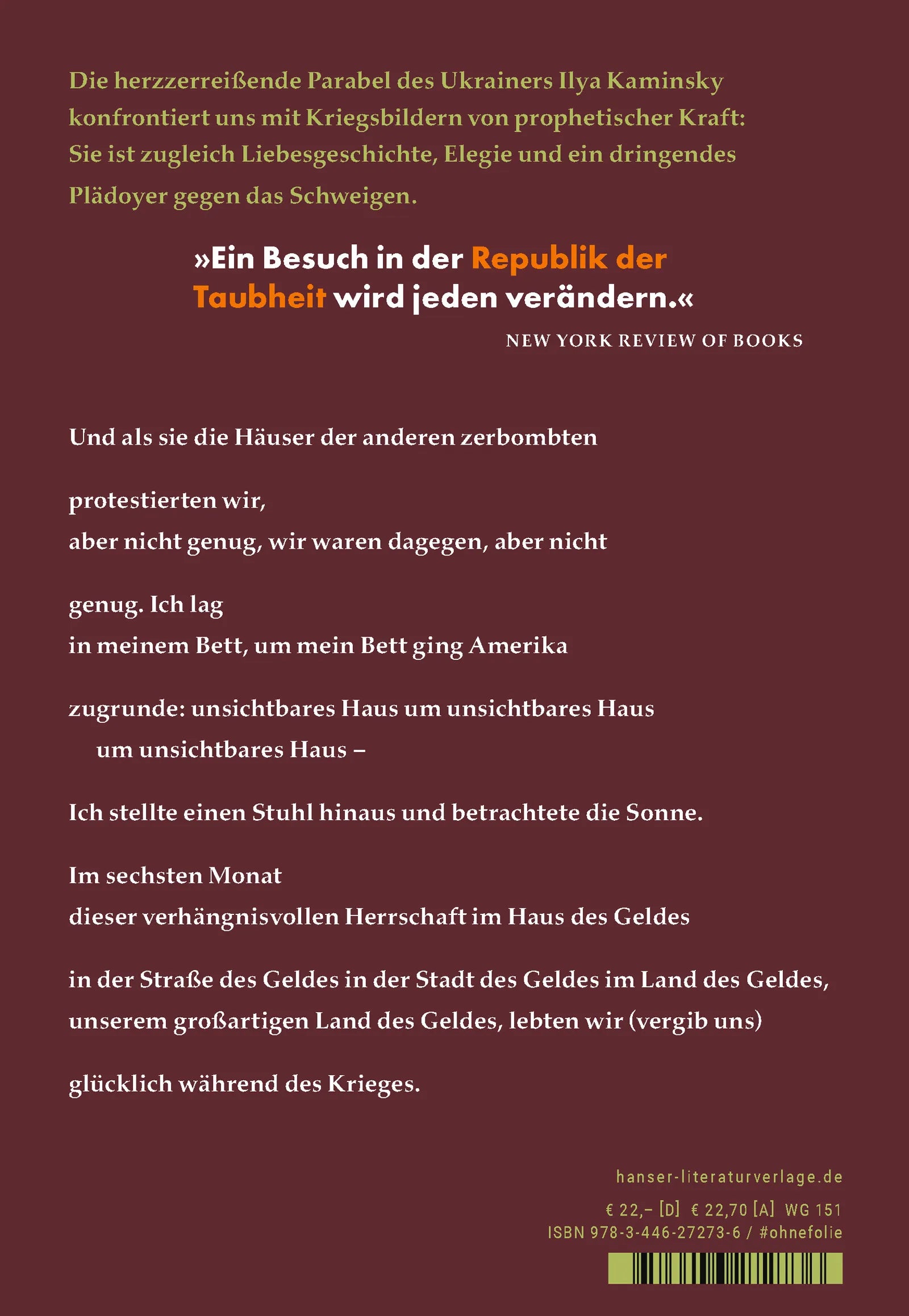 Abbildung von 'Republik der Taubheit'