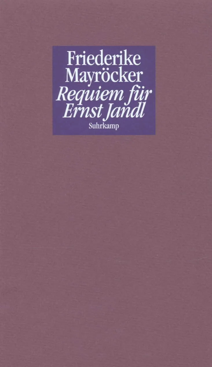 Cover: Requiem für Ernst Jandl (Taschenbuch) von Friederike Mayröcker