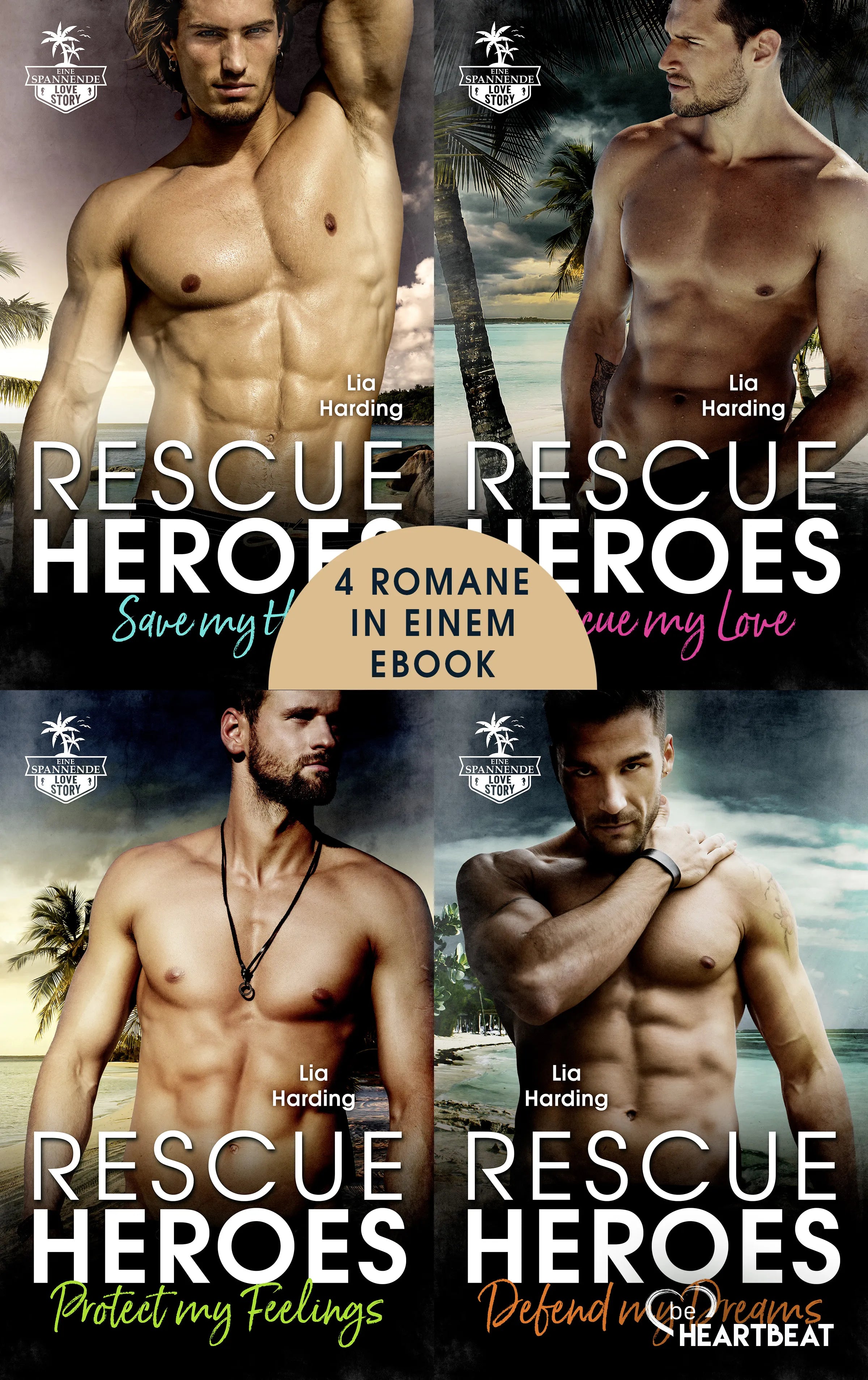 Cover: Rescue Heroes - 4in1 Sammelband (E-Book) von Lia Harding