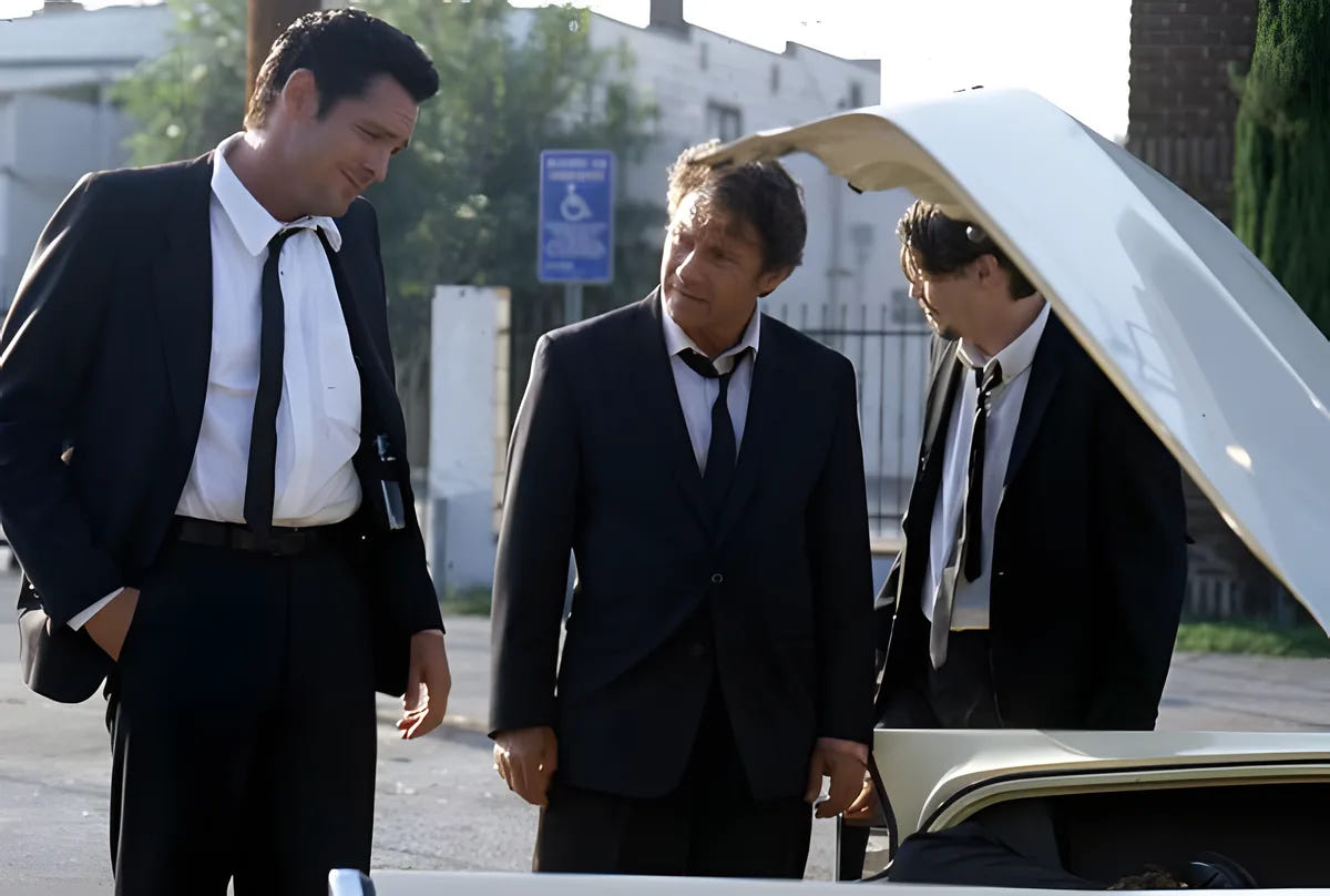 Filmszene 1 aus Reservoir Dogs – 4K UHD Blu-ray. Regie: Quentin Tarantino