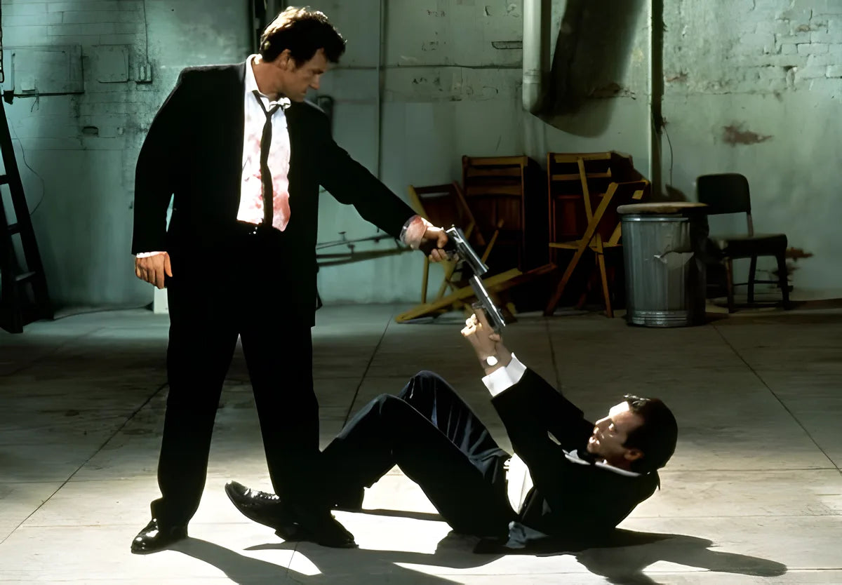 Filmszene 5 aus Reservoir Dogs – 4K UHD Blu-ray. Regie: Quentin Tarantino