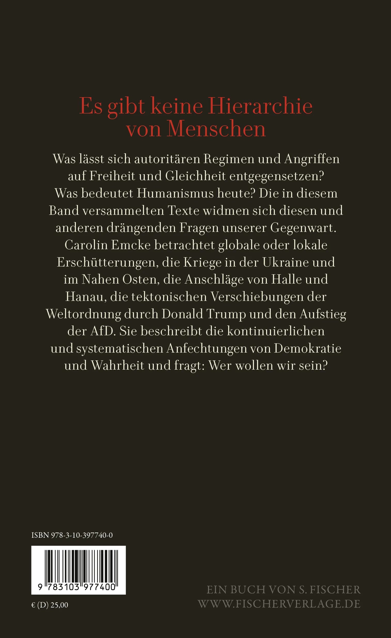 Buchrückseite von 'Respekt ist zumutbar' mit Klappentext - Gebundene Ausgabe