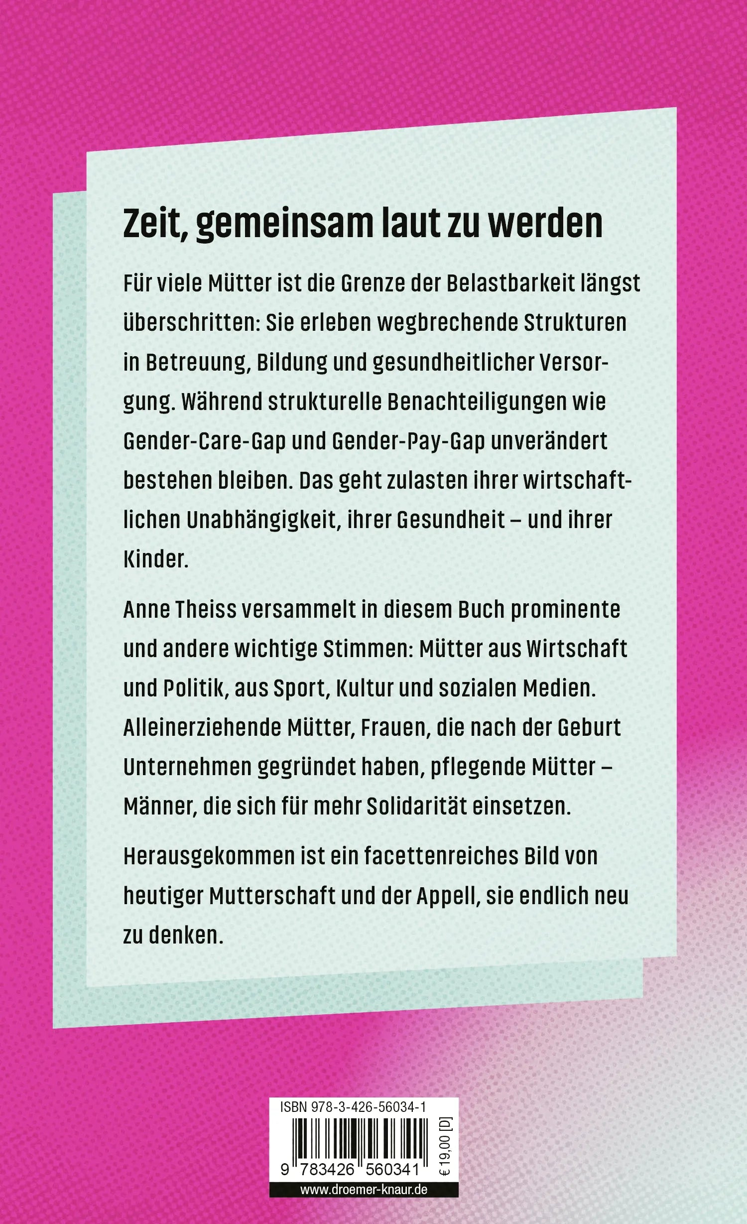 Buchrückseite von 'Rethinking Motherhood' mit Klappentext - Gebundene Ausgabe
