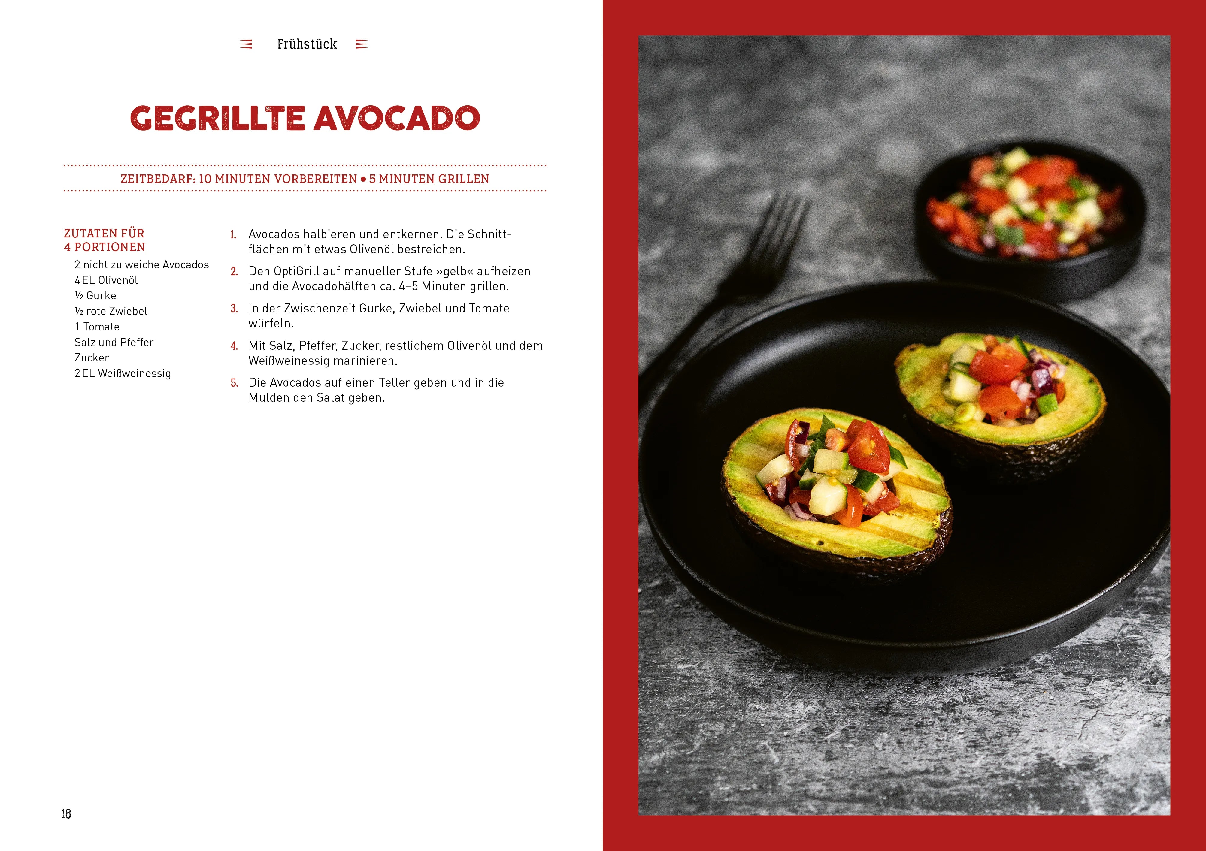 Innenansicht von 'Rezepte für den Optigrill' - Taschenbuch