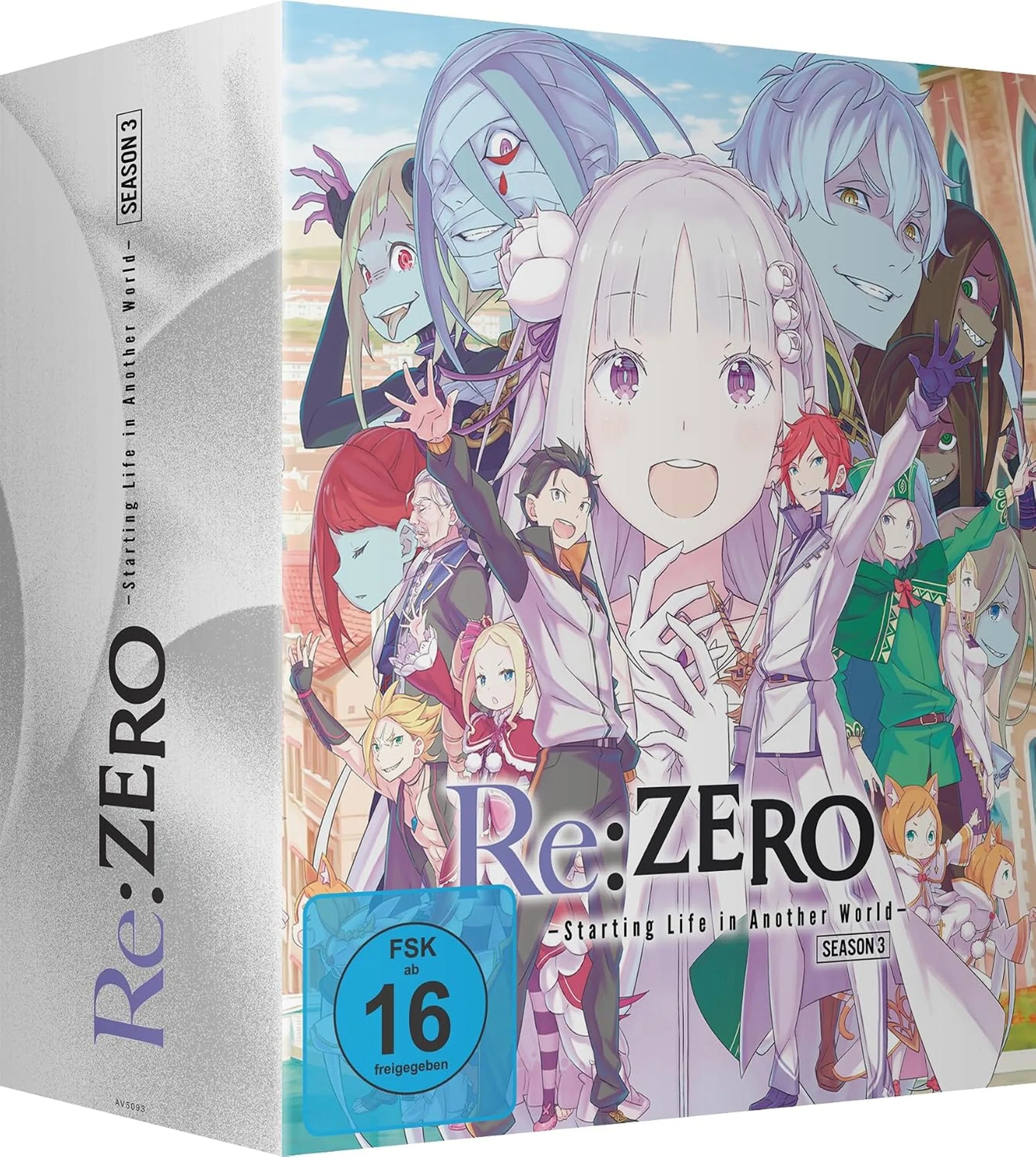 Blu-ray-Cover: Re:ZERO - Starting Life in Another World - Staff. Regie: Masahiro Shinohara