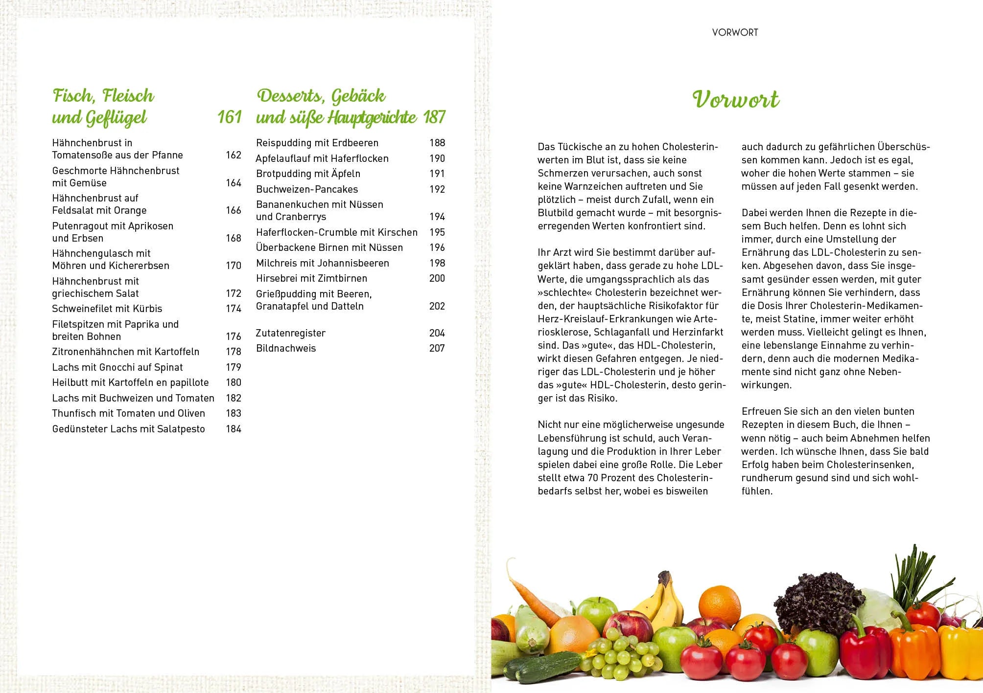 Innenansicht von 'Richtige Ernährung bei erhöhtem Cholesterinspiegel' - Taschenbuch