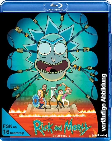 Blu-ray-Cover: Rick and Morty: Die komplette 9. Staffel. Regie: Jacob Hair. Vorläufiges Cover - Platzhalterbild