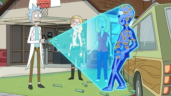 Filmszene 1 aus Rick and Morty: Die komplette 9. Staffel – DVD. Regie: Jacob Hair