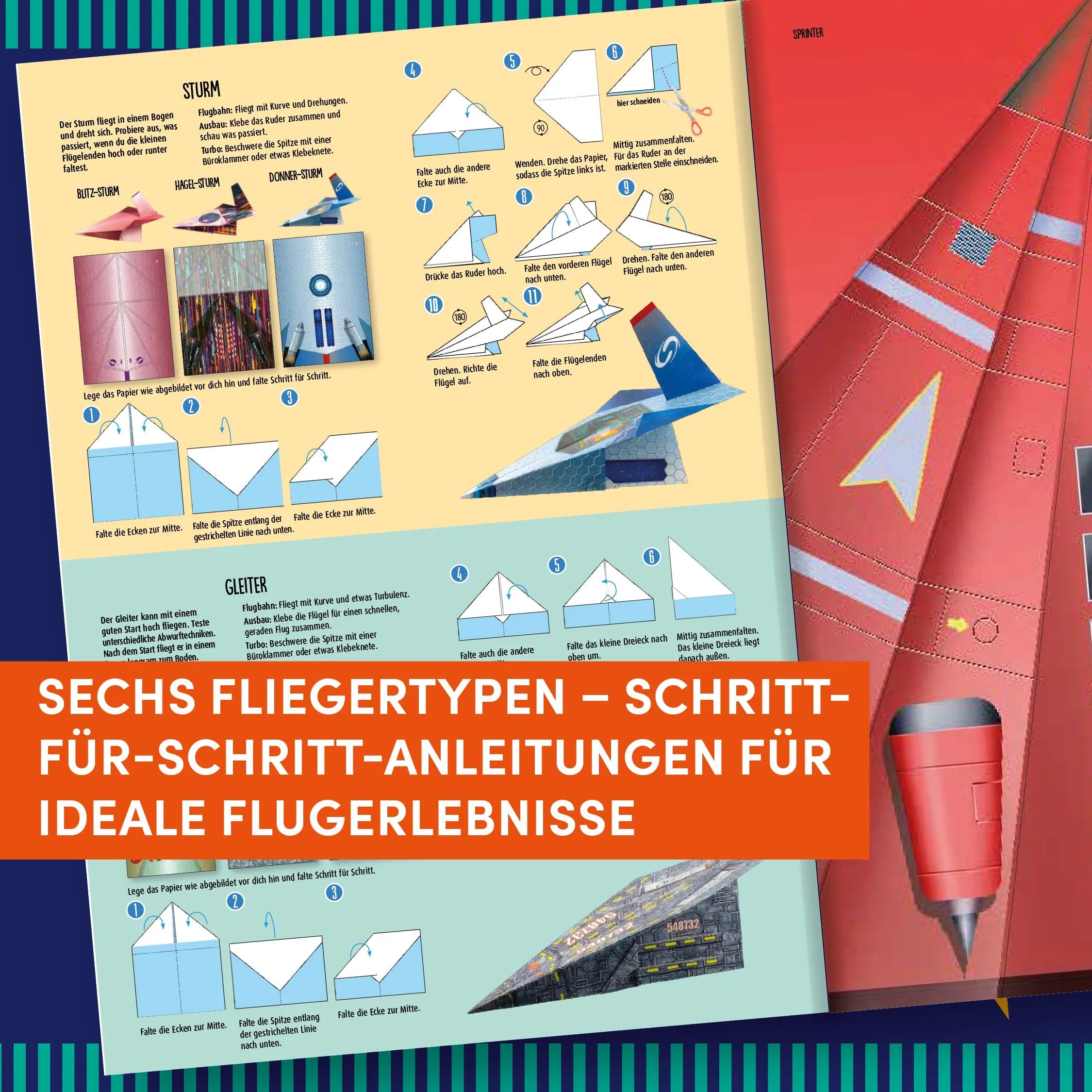 Detailansicht: Riesen-Papierflieger (Taschenbuch)