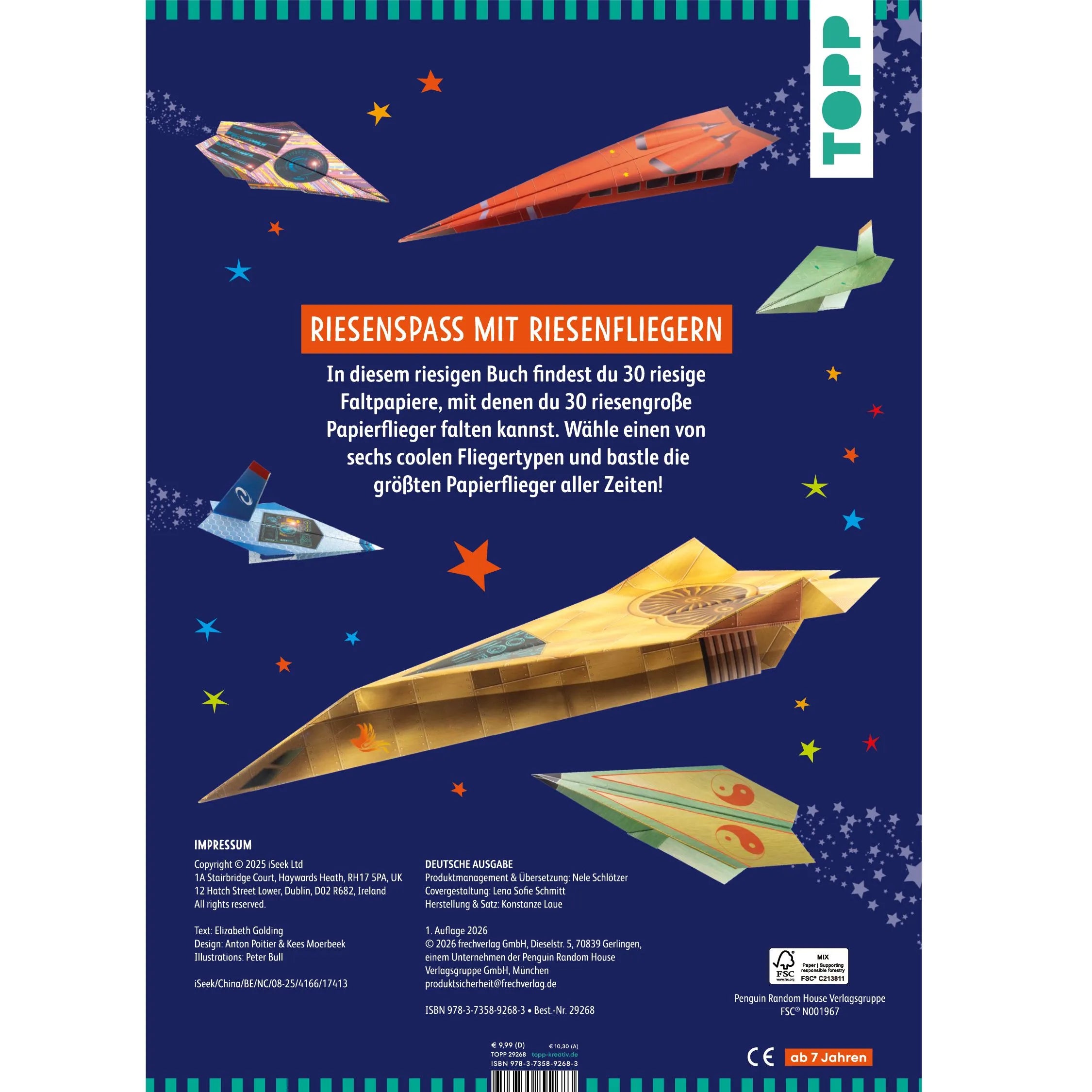 Detailansicht: Riesen-Papierflieger (Taschenbuch)