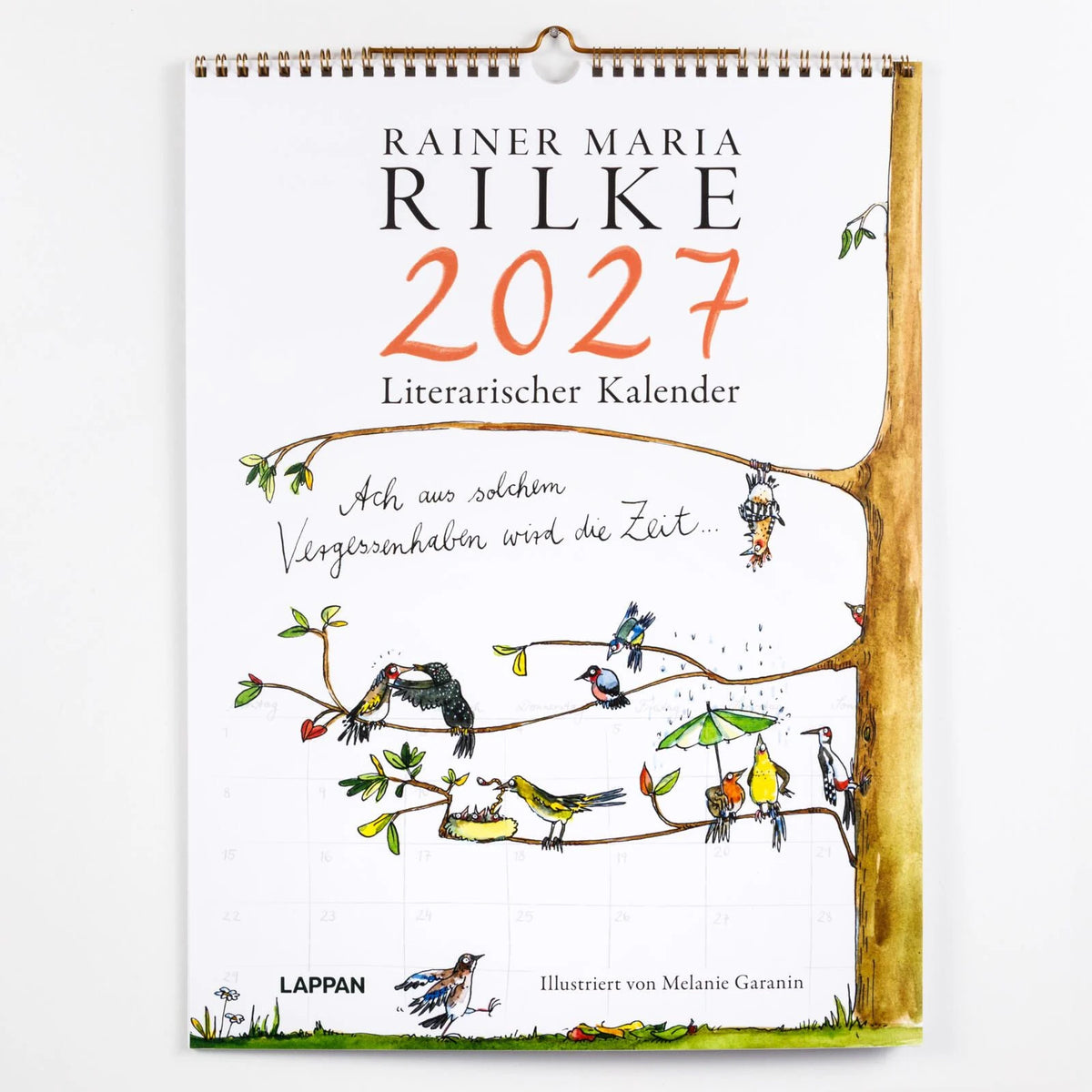 Rilke-Kalender 2027 – Wandkalender – Ansicht
