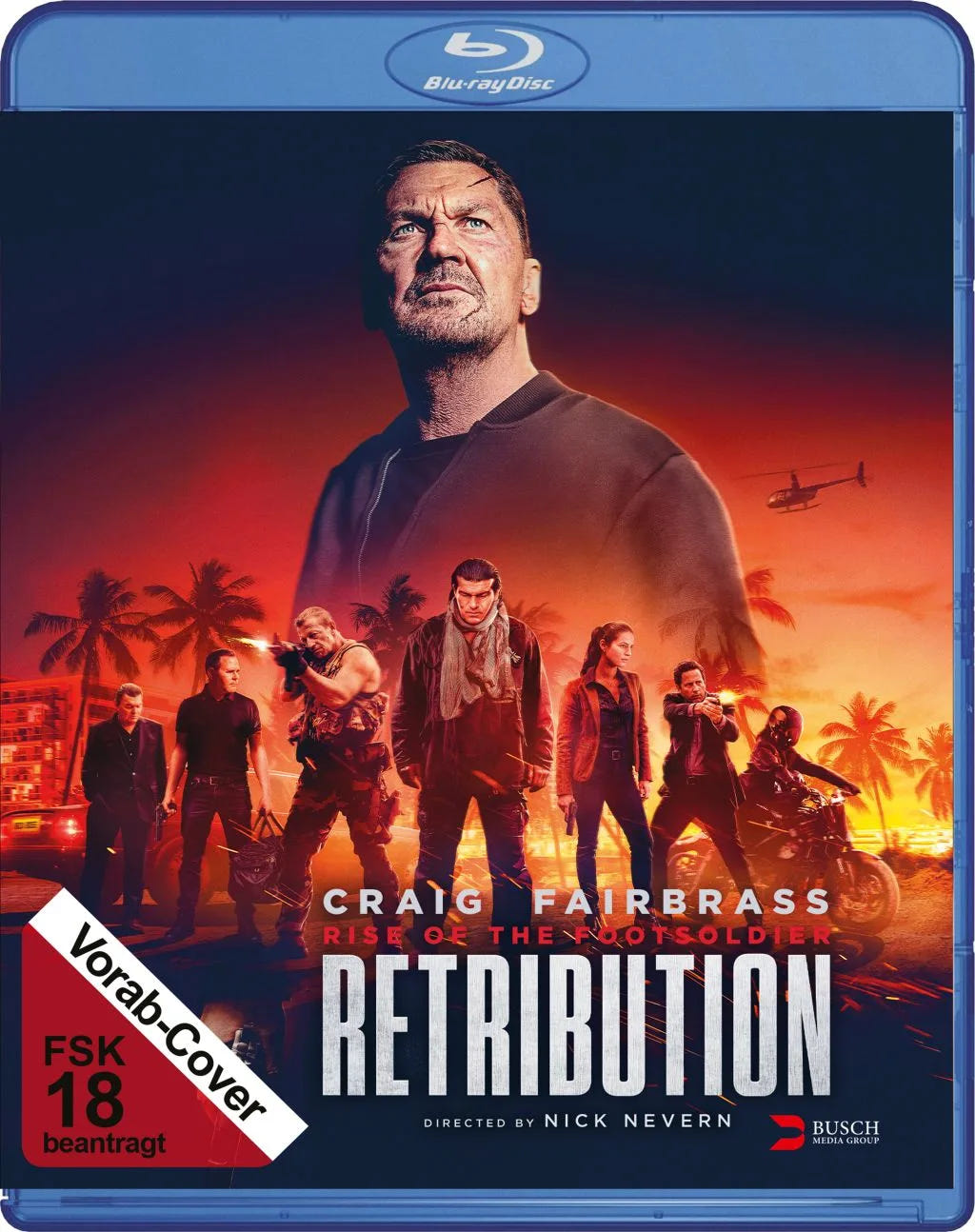 Blu-ray-Cover: Rise of the Footsoldier - Retribution. Regie: Nick Nevern. Vorläufiges ALIVE-Cover; finale Abbildung folgt