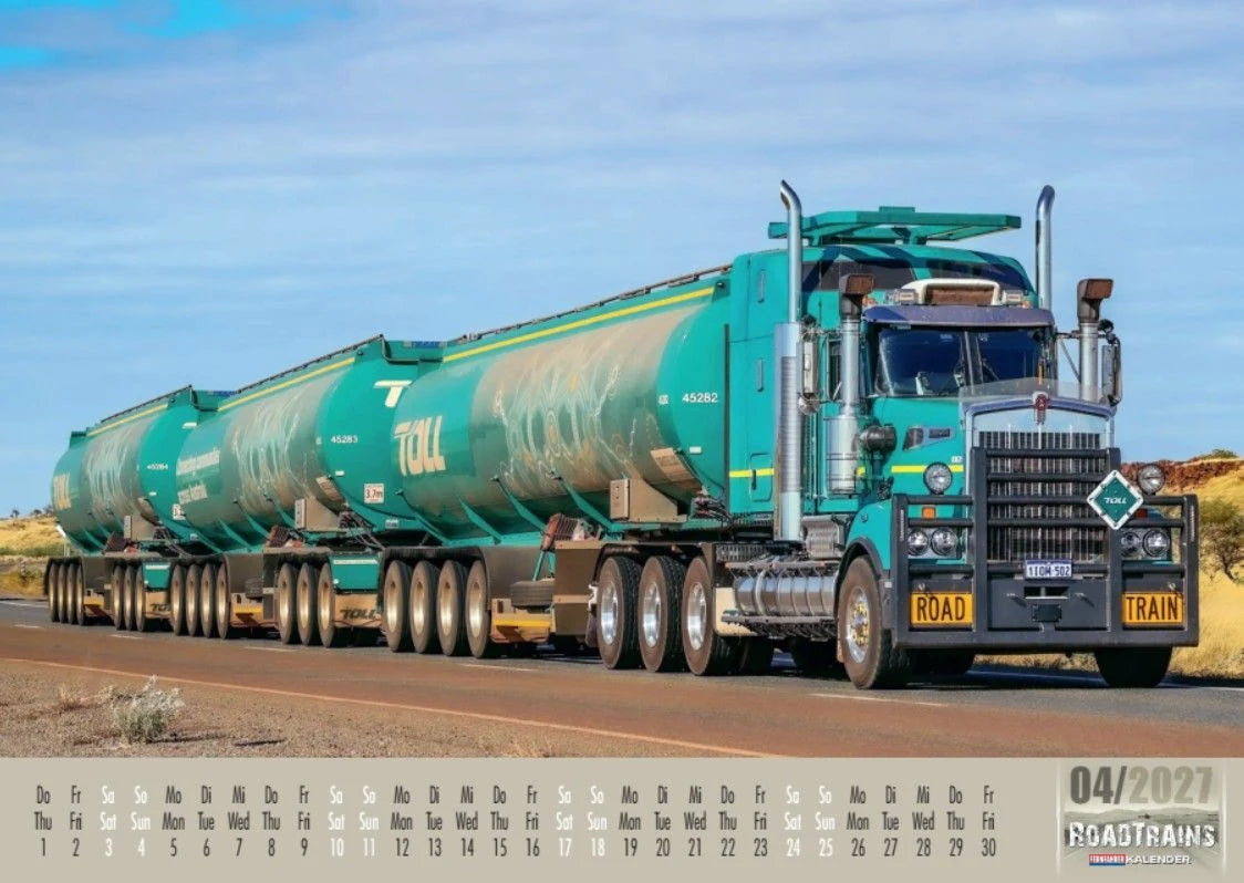 Roadtrains Kalender 2027 – Ansicht