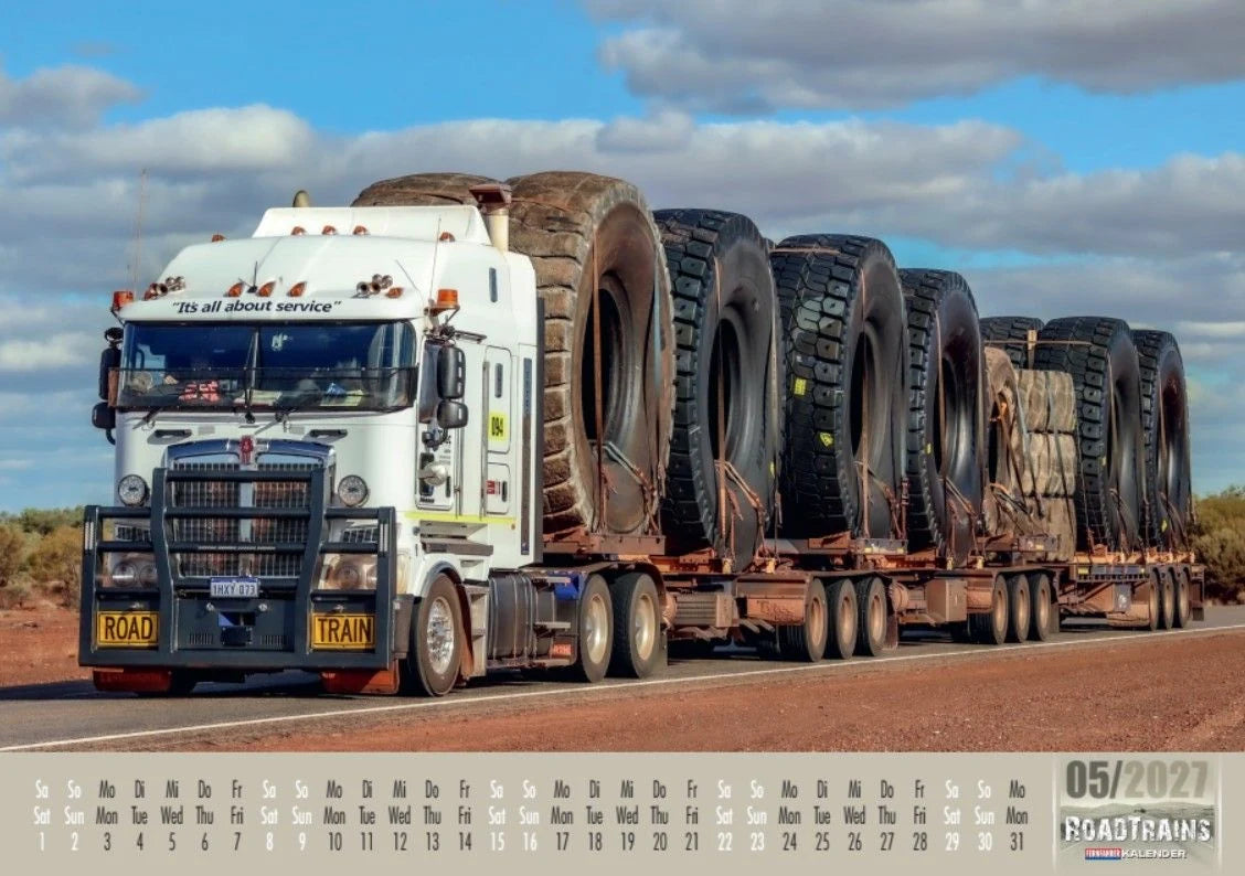 Roadtrains Kalender 2027 – Ansicht