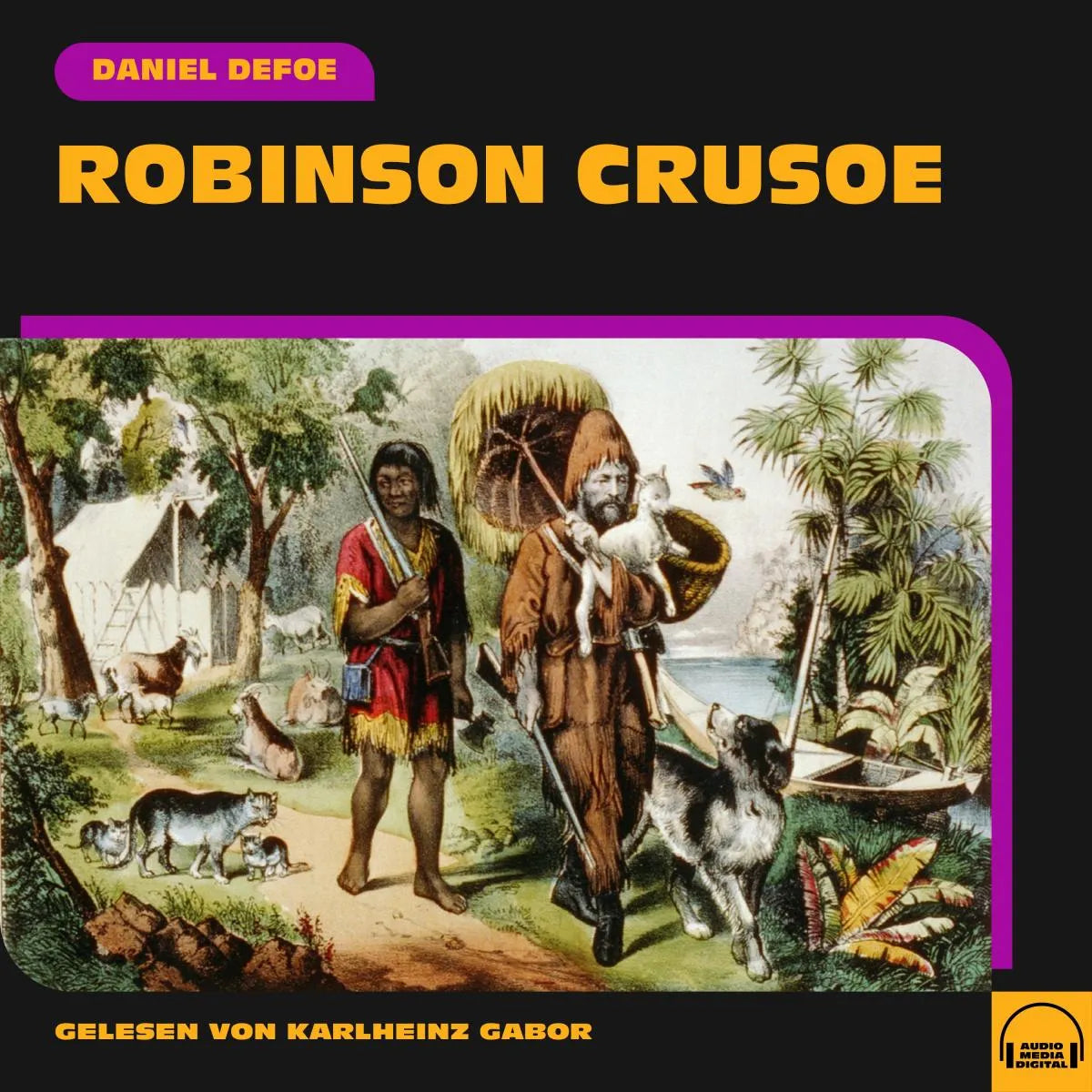 Cover: Robinson Crusoe (Hörbuch Download) von Daniel Defoe