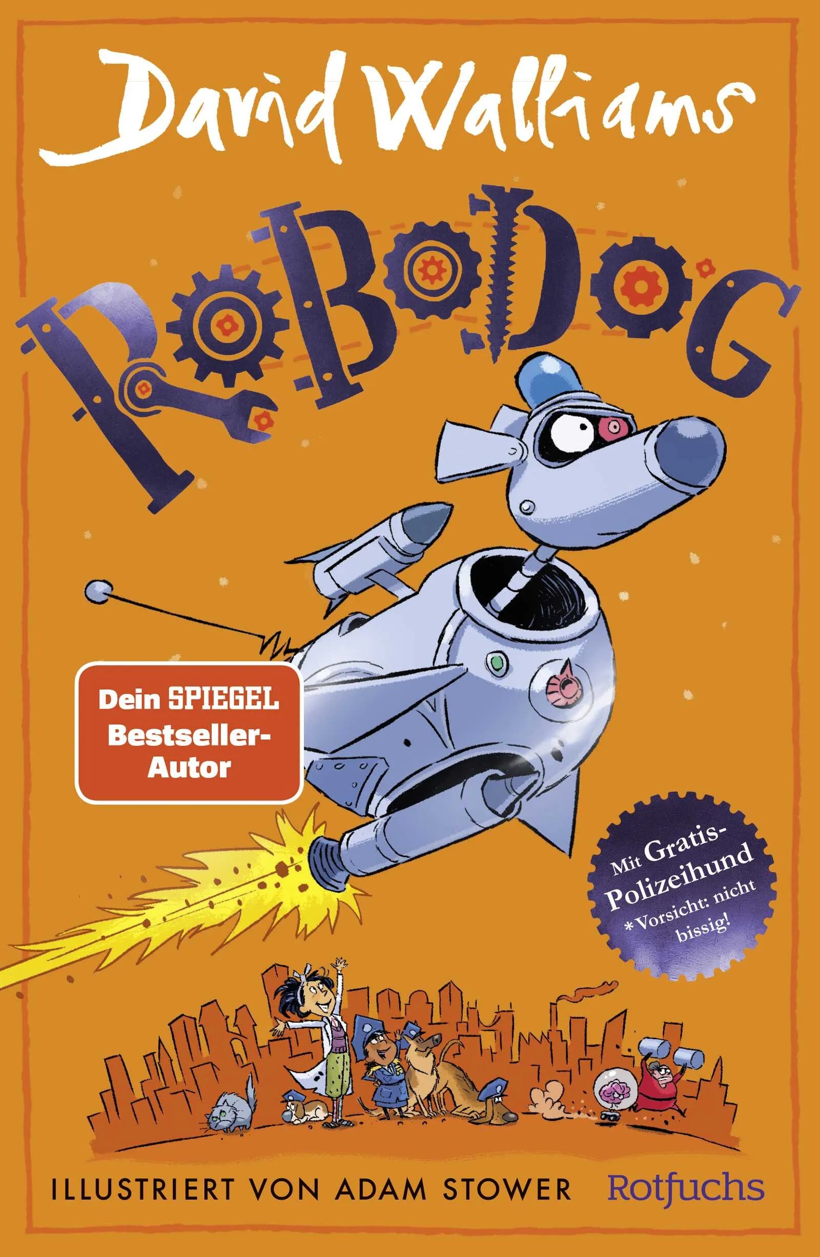Buchcover von 'Robodog' - Gebundene Ausgabe von David Walliams